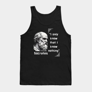 Socrates famous quote for stoicism lovers Tank Top